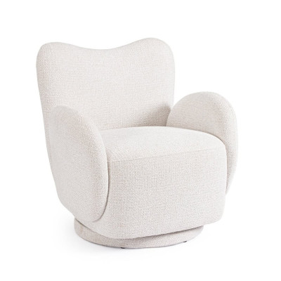 Poltrona Girevole Harper Bianco 