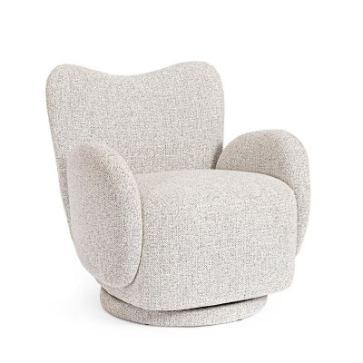 Poltrona Girevole Harper grigio chiaro