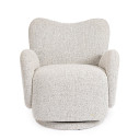 Poltrona Girevole Harper grigio chiaro Bizzotto vista