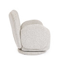 Poltrona Girevole Harper grigio chiaro Bizzotto vista