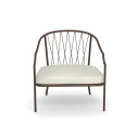 Poltrona Lounge chair Como Marrone d'india 
