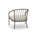 Poltrona Lounge chair Como Marrone d'india 