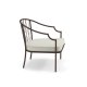 Poltrona Lounge chair Como Marrone d'india 