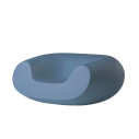 Poltrona Chubby Slide blu polvere