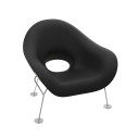 Pupa Armchair Chrome Base Indoor Qeeboo vista