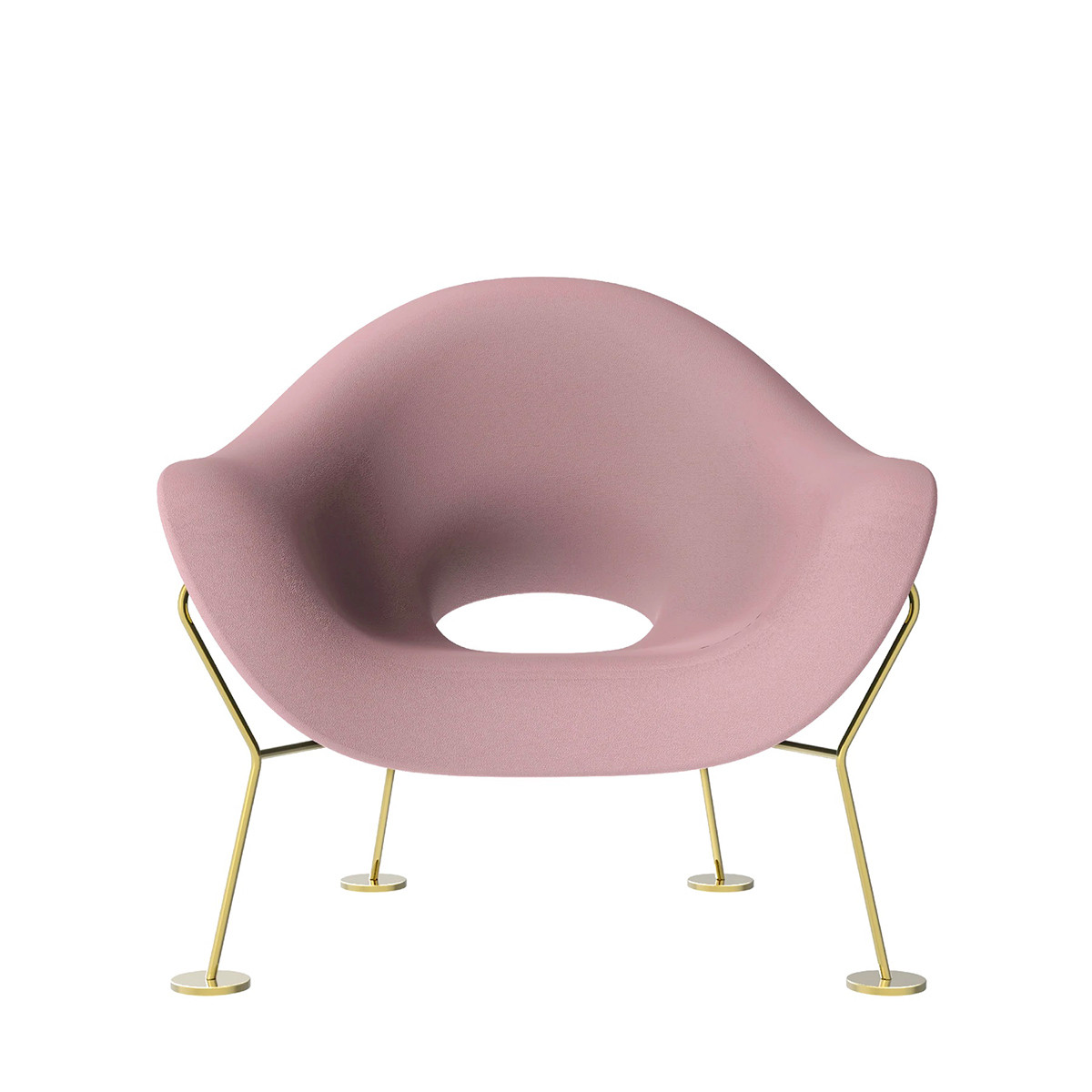 Pupa Armchair Brass Base Indoor