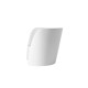 Poltrona Rap Slide bianco latte lato