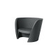 Poltrona Rap Slide grigio elefante