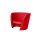 Poltrona Rap Slide rosso fuoco