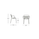 Poltroncina Si-Si barcode Scab dimensioni