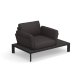 Poltrona Tami Emu Nero con rivestimento marrone