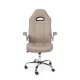 Poltrona ufficio c-br Boneville beige Bizzotto vista