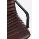 Poltrona ufficio c-br Gregory pu marrone vintage Bizzotto dettaglio