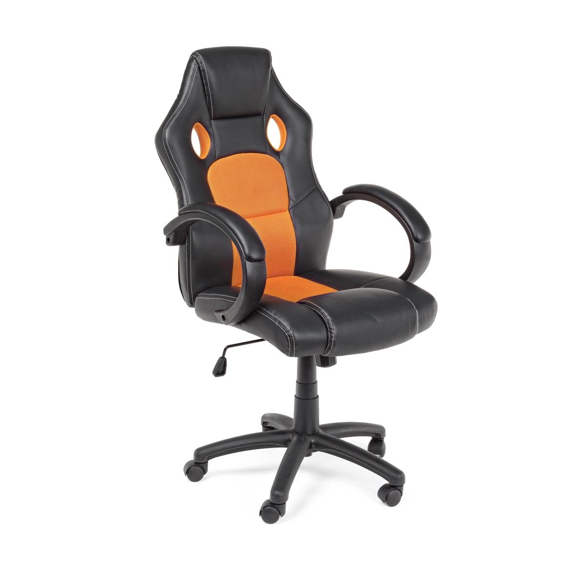 Poltrona ufficio c-br Racing nero-arancio