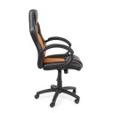Poltrona ufficio c-br Racing nero-arancio Bizzotto vista