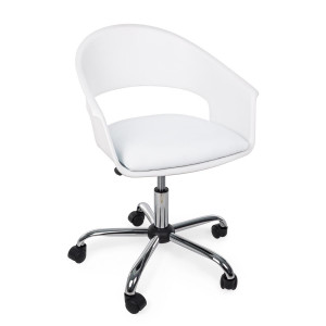 Poltrona ufficio Wells bianco