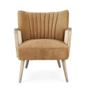 Poltrona Virna mustard Bizzotto vista