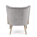 Poltrona Virna silver Bizzotto vista
