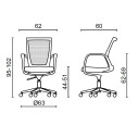 Poltrona X-Chair 202 Direzionale Milani dimensioni