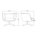 BomBom Poltroncina 4 Razze Infiniti Design dimensioni