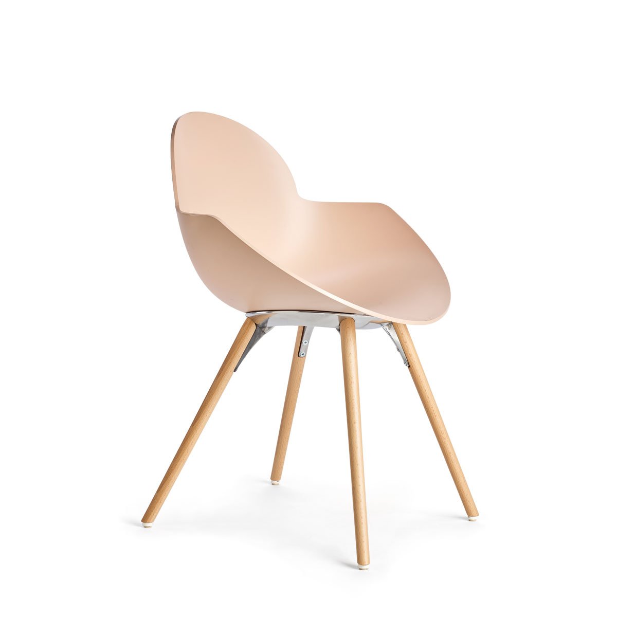 Poltroncina Cookie gambe in legno Infiniti Design