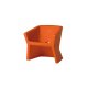 Poltroncina Exofa Slide Design arancio zucca