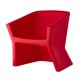 Poltroncina Exofa Slide Design rosso fuoco