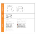 Poltroncina Exofa Slide Design dimensioni