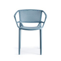 Fiorellina Poltroncina sedile e schienale forati con braccioli Infiniti Design vista