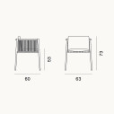 Unopiù Poltroncina Luce dimensioni