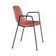 Pure Loop Mono sedia 4 gambe con braccioli Infiniti Design vista