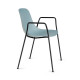 Pure Loop Mono sedia 4 gambe con braccioli Infiniti Design vista