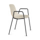 Pure Loop Mono sedia 4 gambe con braccioli Infiniti Design vista