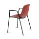 Pure Loop Mono sedia 4 gambe con braccioli Infiniti Design vista