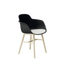Sicla Poltroncina gambe legno Infiniti Design vista