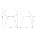 Poltroncina Sicla slitta Infiniti dimensioni
