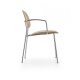 Tondina Poltroncina 4 gambe con braccioli Infiniti Design vista