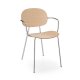 Tondina Poltroncina 4 gambe con braccioli Infiniti Design vista