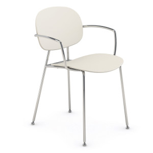 Tondina Pop Poltroncina 4 gambe con braccioli