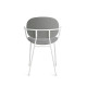 Tondina Pop Poltroncina 4 gambe con braccioli Infiniti Design vista