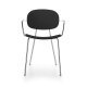 Tondina Pop Poltroncina 4 gambe con braccioli Infiniti Design vista