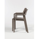 Poltroncina Trill Bistrot Nardi Outdoor Tortora impilabile