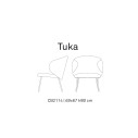 Poltroncina Tuka CB/2114 Connubia dimensioni