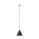 Pop 2 Lampada a sospensione/muro In-es.artdesign blu scuro-bianco/nero