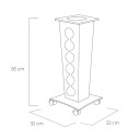 Ice Tower Portabottiglie con rotelle Vesta Home dimensioni