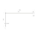 Potence Pivotante lampada da parete Nemo Lighting dimensioni