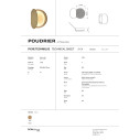 Poudrier Lampada da parete DCW éditions specifiche tecniche