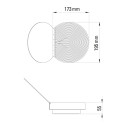 Poudrier Lampada da parete DCW éditions dimensioni