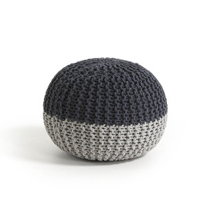 Pouf Arnot Ø 50 cm grigio