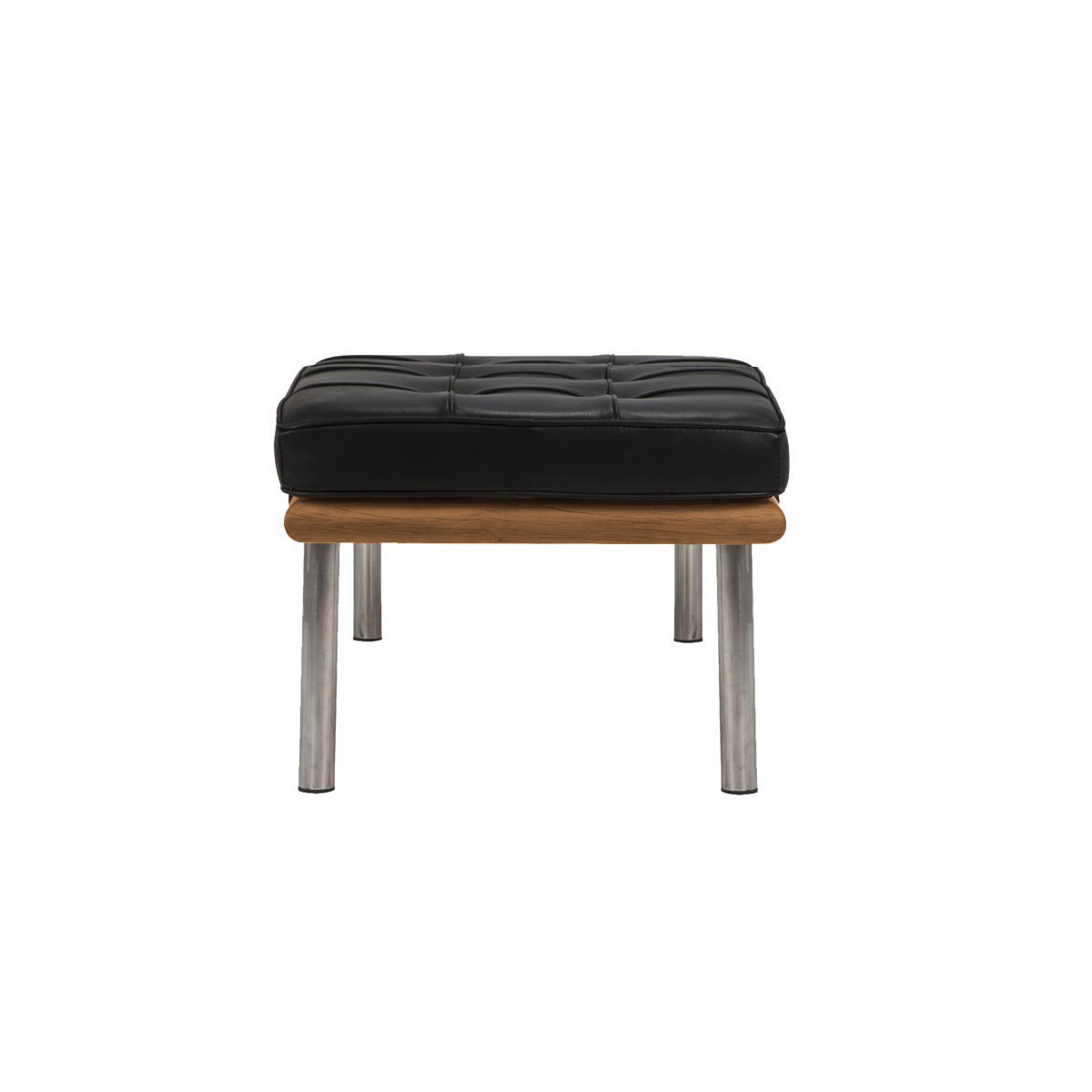 Pouf Barcelona in legno M. Van Der Rohe